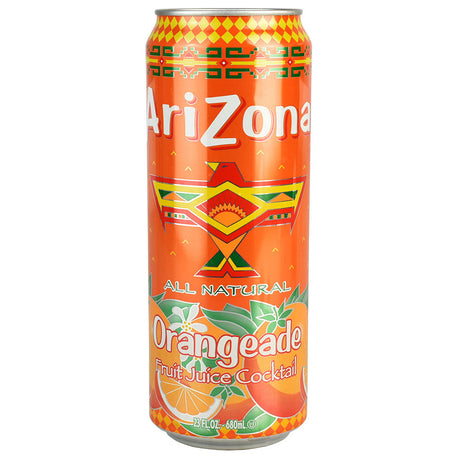AriZona Orangeade Can Diversion Safe, 23oz, Front View, Ideal for Dry Herb Storage