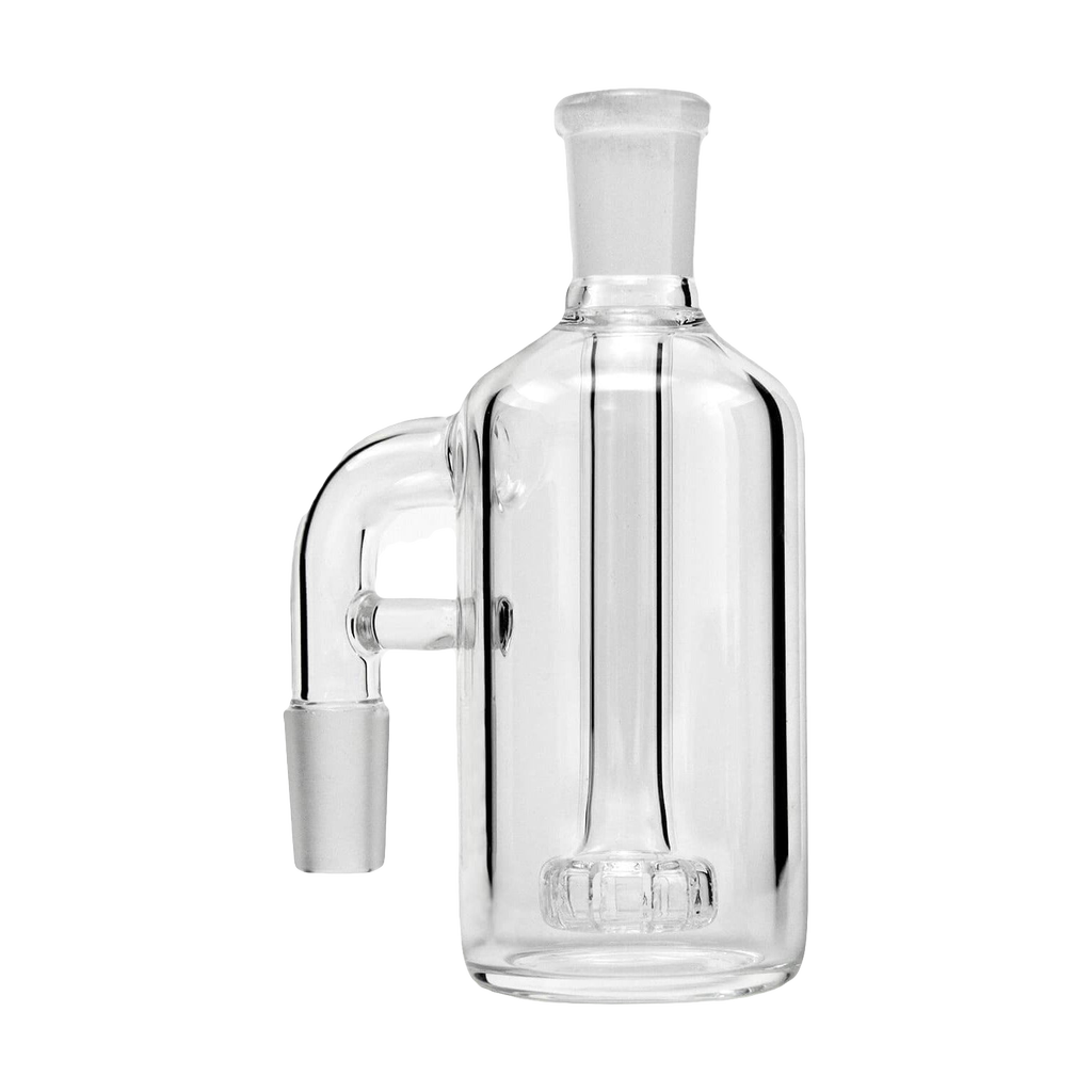 PILOT DIARY Ash Catcher 14mm 90 Degree Clear Glass Front View on Seamless White Background