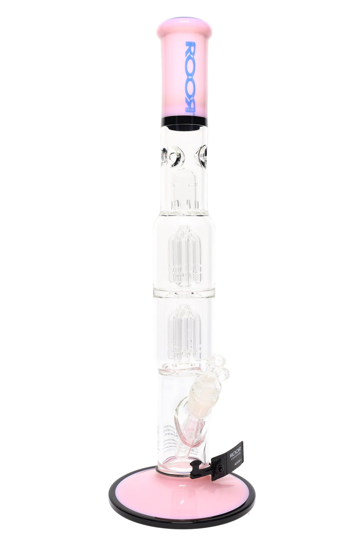 ROOR Tech 17" Multicolor Straight Tube – Double Tree Percs - Ice Pinch