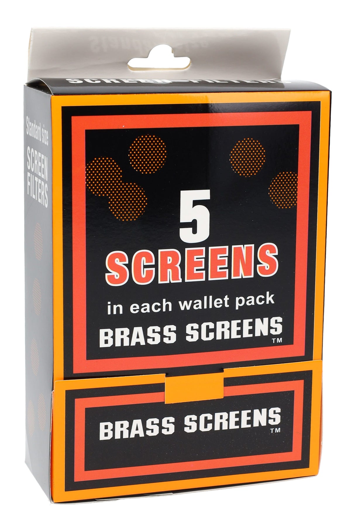 Brass Pipe Screens Box – 100 Wallet Packs – 5/Pack – 500 Screens