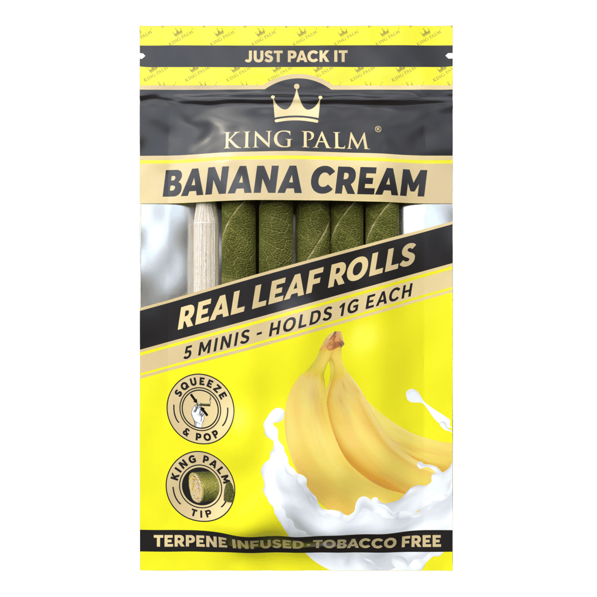 King Palm Mini Rolling Cones Banana Cream Variety Pack Front View