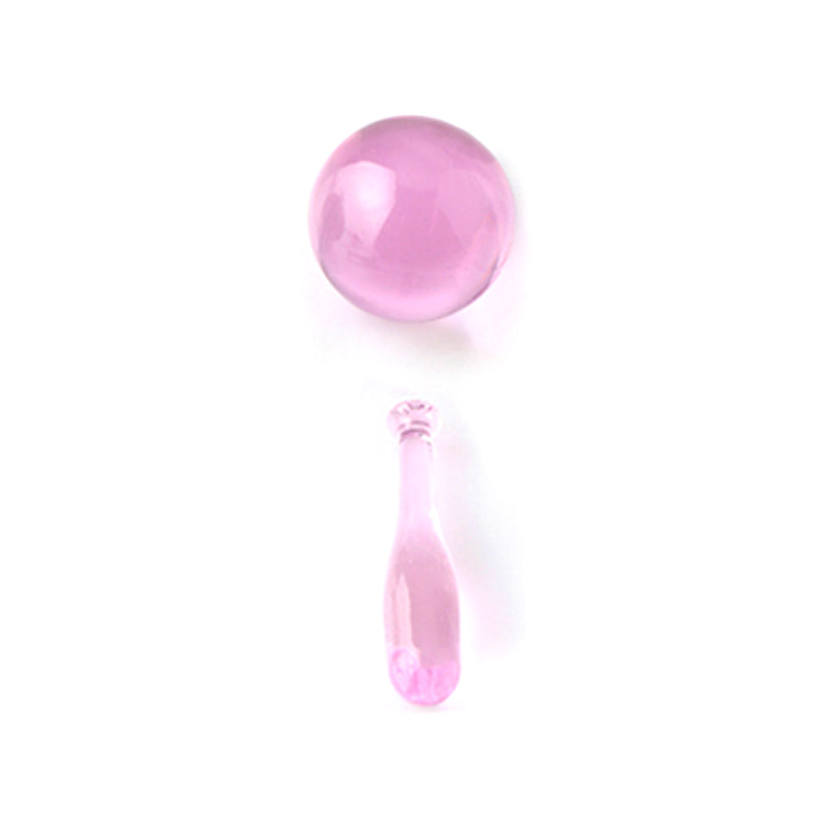 Pink Baseball Bat Terp Slurper Set by The Stash Shack, top and side view on white background