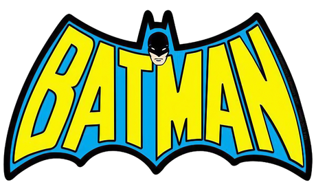 Medium-sized Batman Retro Logo Die-cut Sticker for Novelty Home Decor