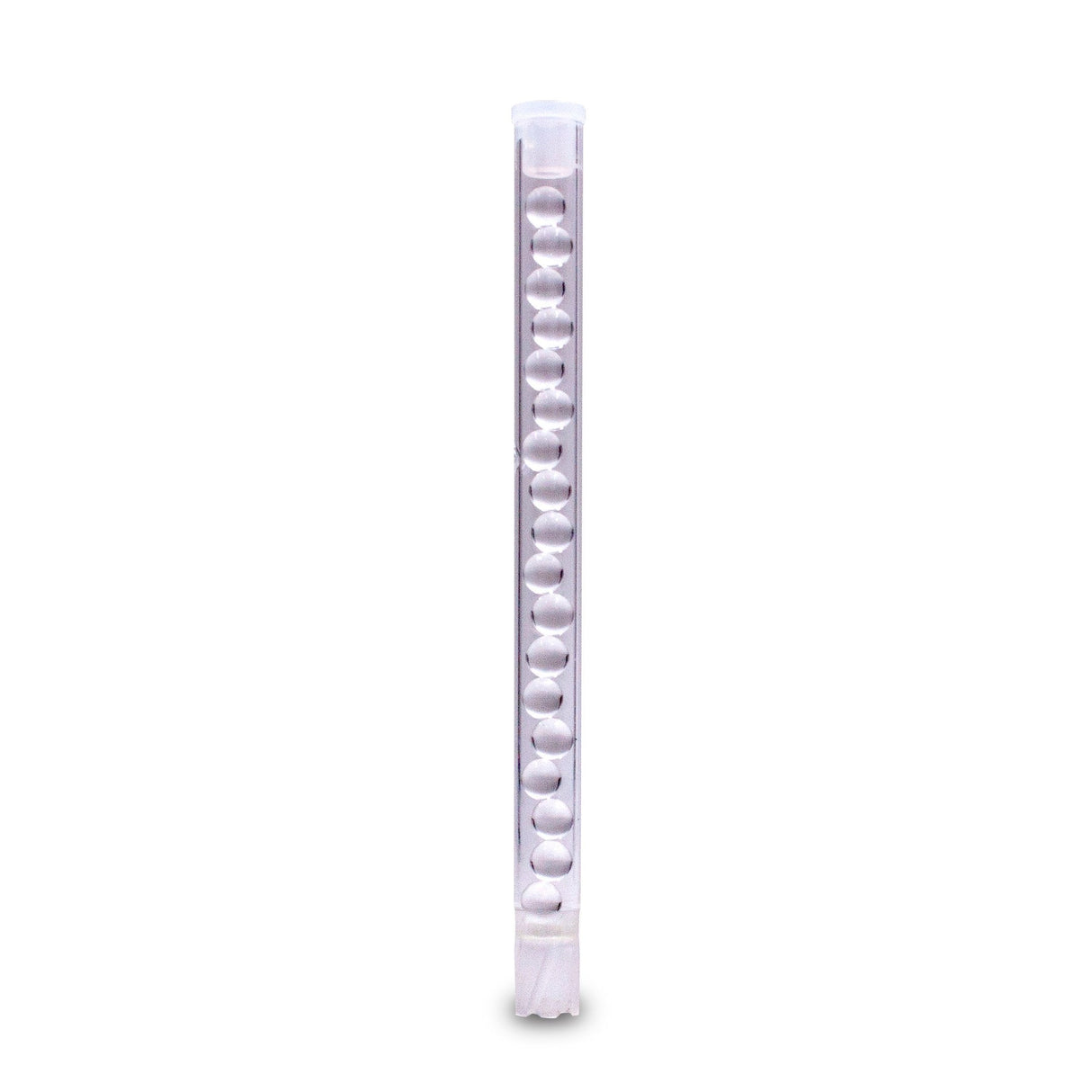 The Stash Shack Beaded Glass Cooling Stem for DynaVap, 130mm, Front View on White