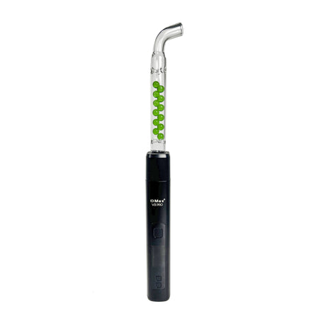 Beaded Glass Cooling Stem for XMAX V3 Pro in Green, Straight Design, Borosilicate Material