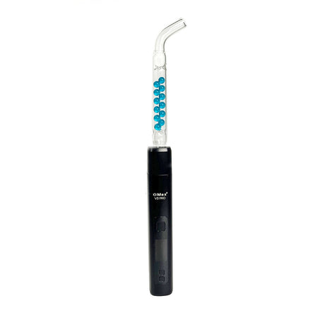 Light Blue Beaded Glass Cooling Stem for XMAX V3 Pro, Straight Design, Front View