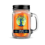 Beamer Candle Co. Smoke Killer Collection 12 oz candle in glass mason jar with Michigan Peach Tree scent