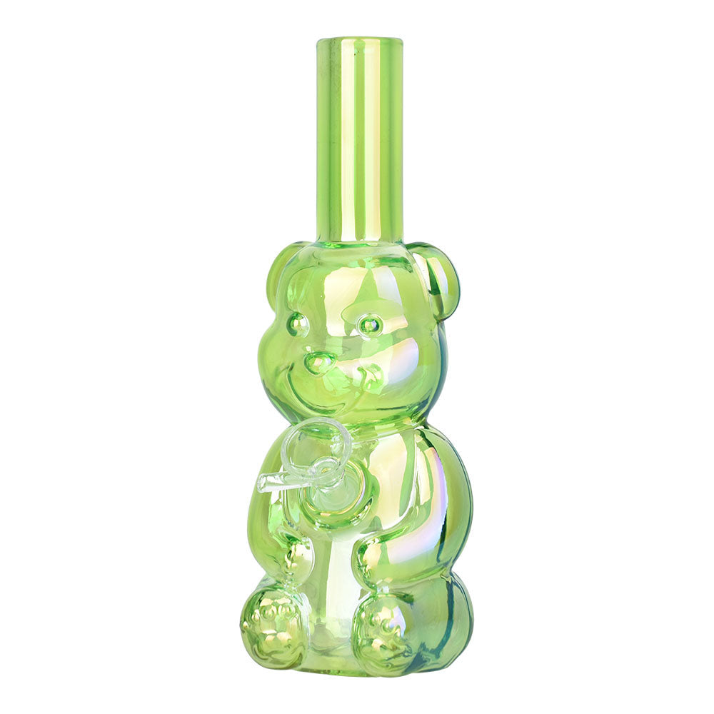 Bear Buddy Electroplated 6" Water Pipe in Assorted Colors with 10mm Female Joint