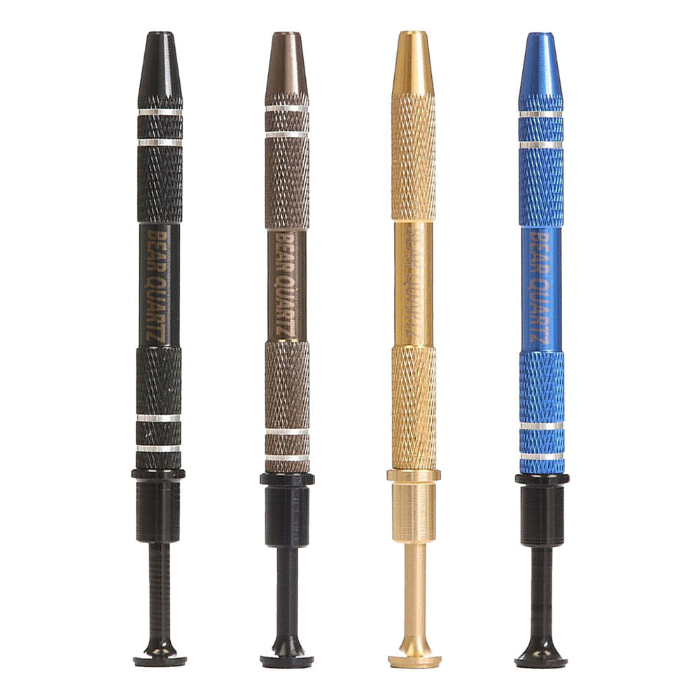 Bear Quartz Bear Claws Grab Tools in various colors, front view, ideal for precise dab rig handling