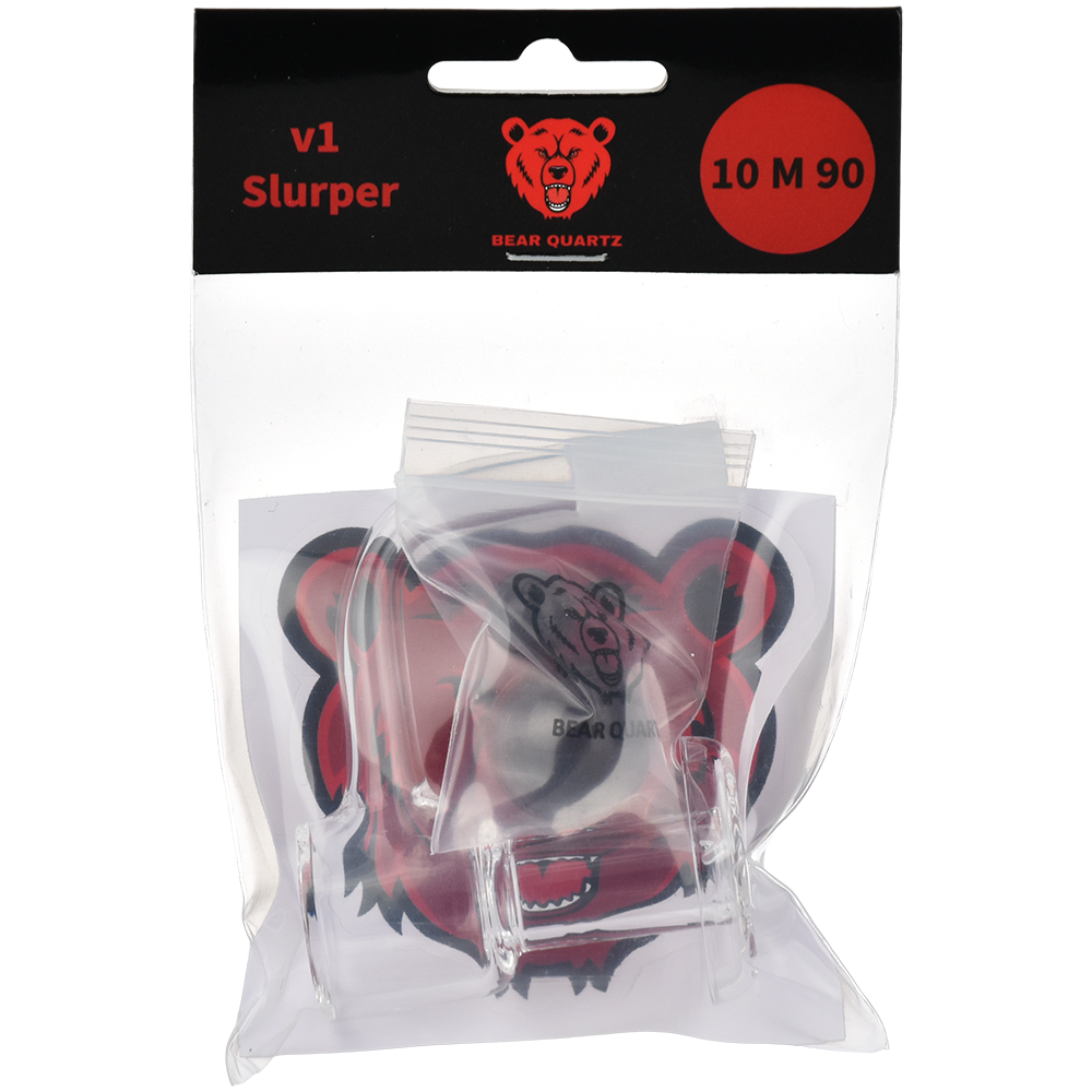 Bear Quartz V1 Slurper Banger Set | 4pc | 90 Degree