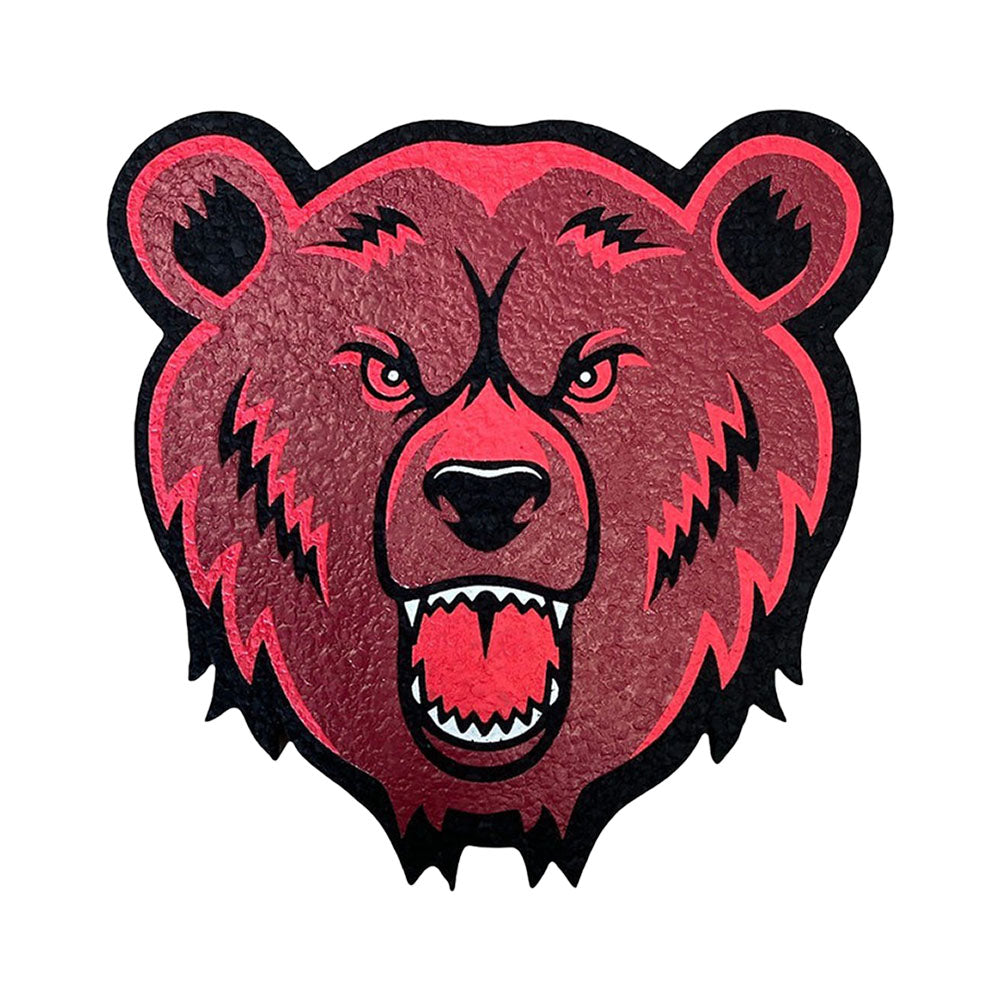 Bear Quartz x moodmats Dab Mat - OG Bear Design - 8" Rubber Material, Top View