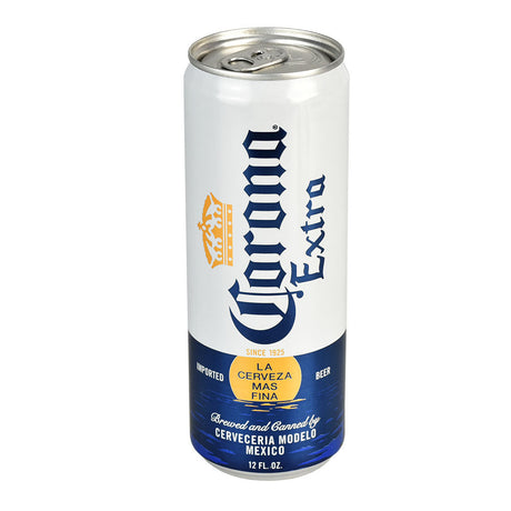 Corona Extra Beer Can Diversion Stash Safe, 12oz, front view on a white background