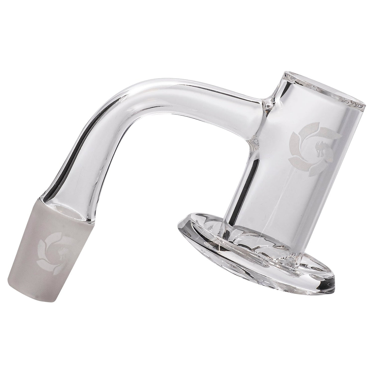 Glasshouse Bevel Top Hurricane Quartz Banger, 25mm Cup, Male Joint, Side View