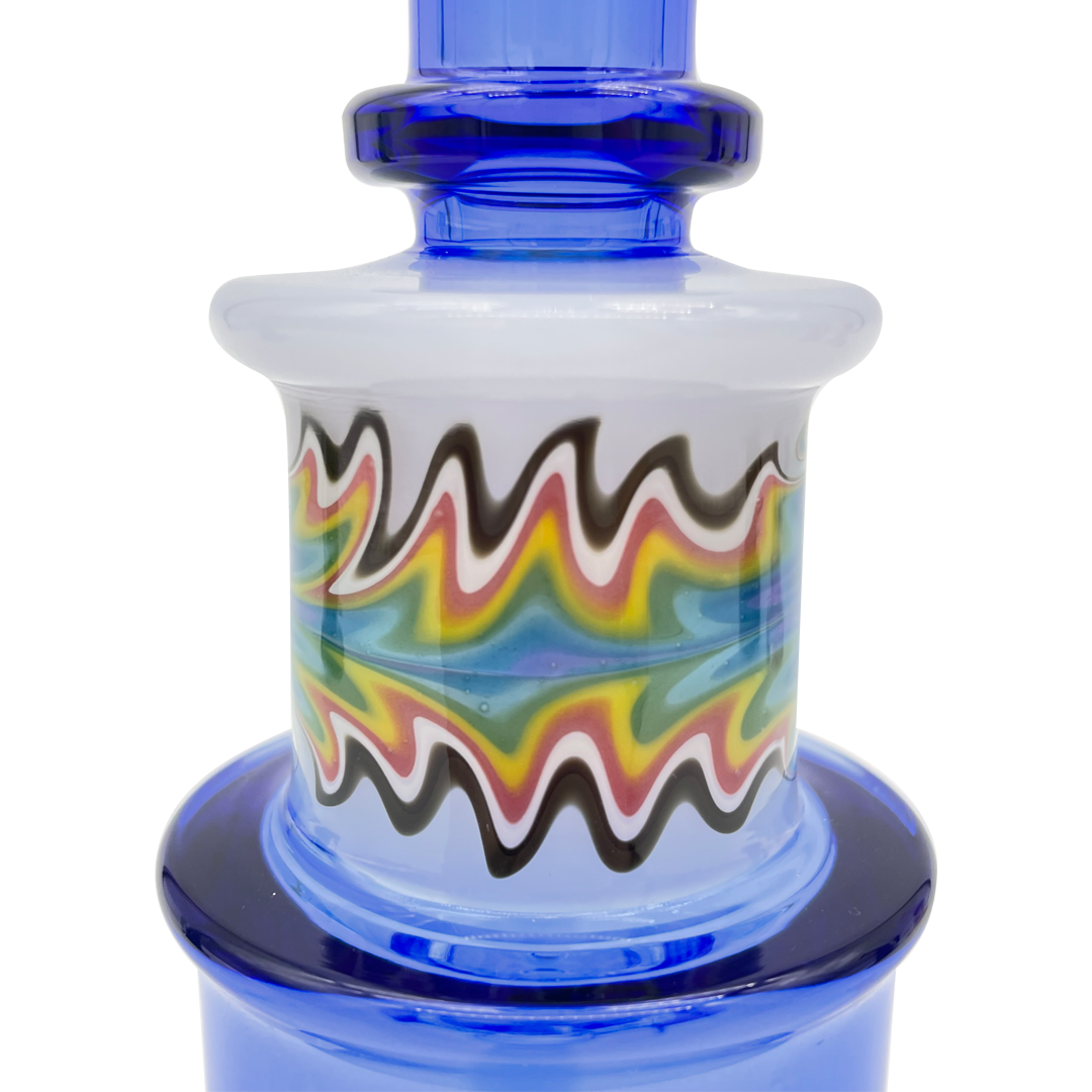 MAV Glass Birthday Cake Wig Wag Reversal Topping Dab Rig Close-up