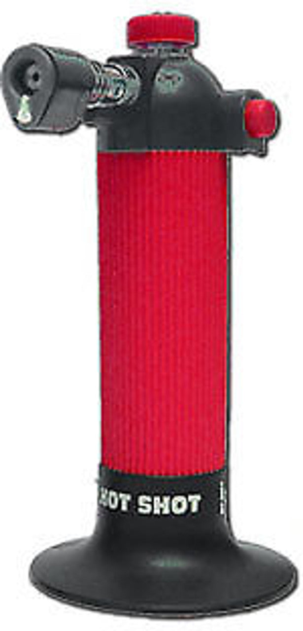 Blazer Hot Shot MT3000 Micro Torch, red with black accents, portable design for concentrates