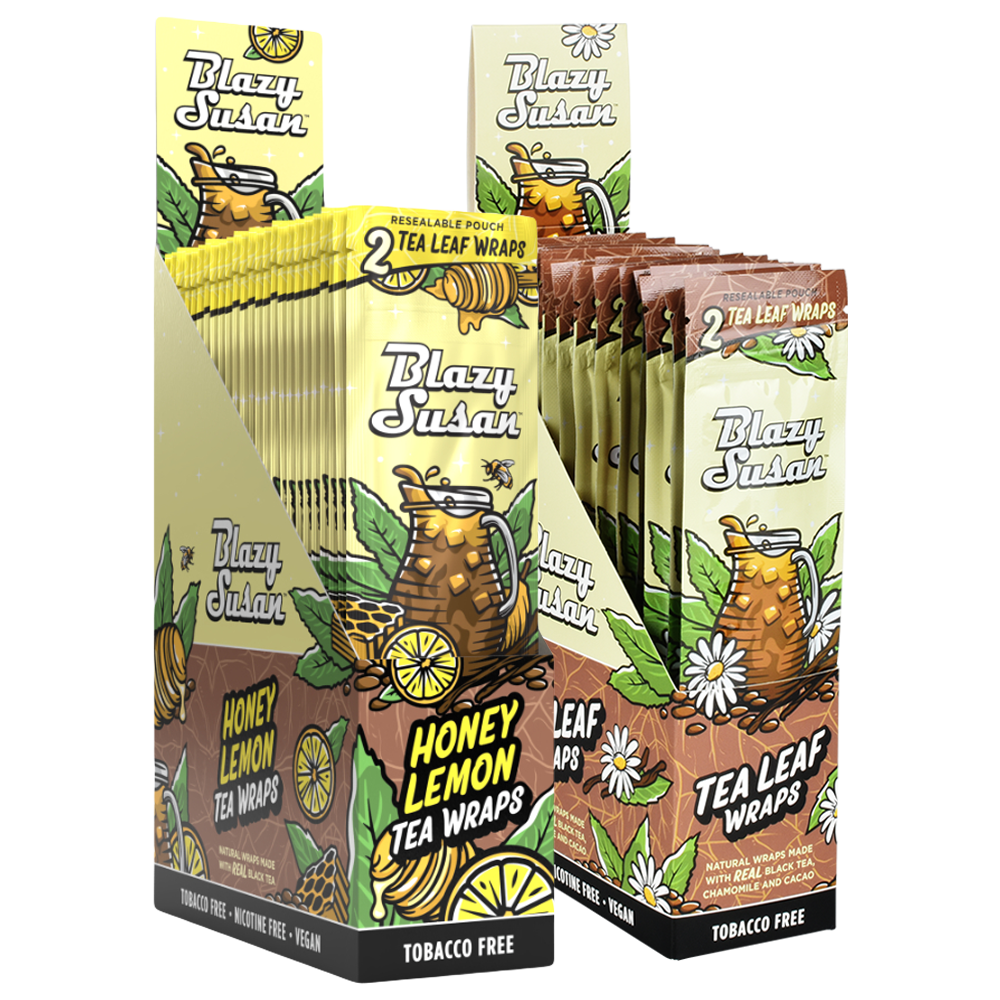 Blazy Susan Tea Leaf Wraps | 2pc | 25pk Display