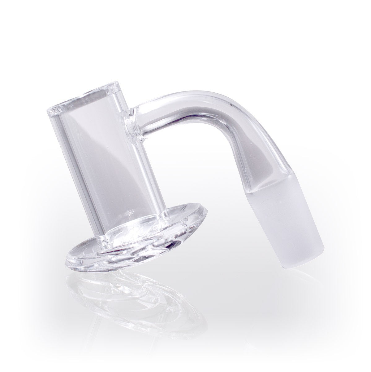 The Stash Shack 14mm Male 90 Degree Blender Style Quartz Banger for Concentrates - Side View