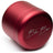BLUEBUS 4 Piece 2.2" Red Aluminum Grinder for Dry Herbs, Magnetic Closure - Angled View