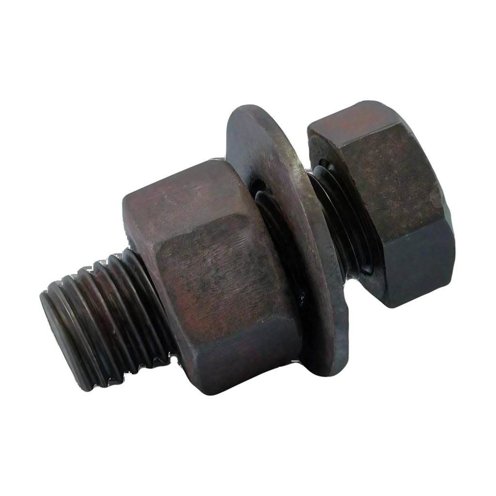 Bolt Security Secret Hidden Container, steel stash safe resembling a real bolt, side view on white