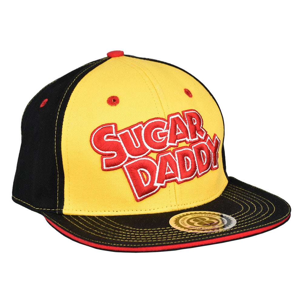 Brisco Brands Sugar Daddy OG Snapback Hat in Black and Yellow - Front View