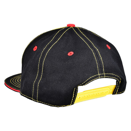 Brisco Brands Sugar Daddy OG Snapback Hat with black and yellow design, side view on white background