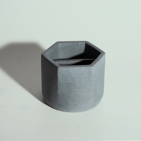 BRNT Designs Malua Concrete Stash Jar Boreal Edition - Angled Front View