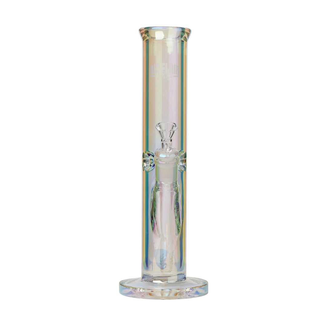 Ric Flair Drip Water Pipe - Sleek 14mm Borosilicate Glass Bong with Iridescent Finish - Front View