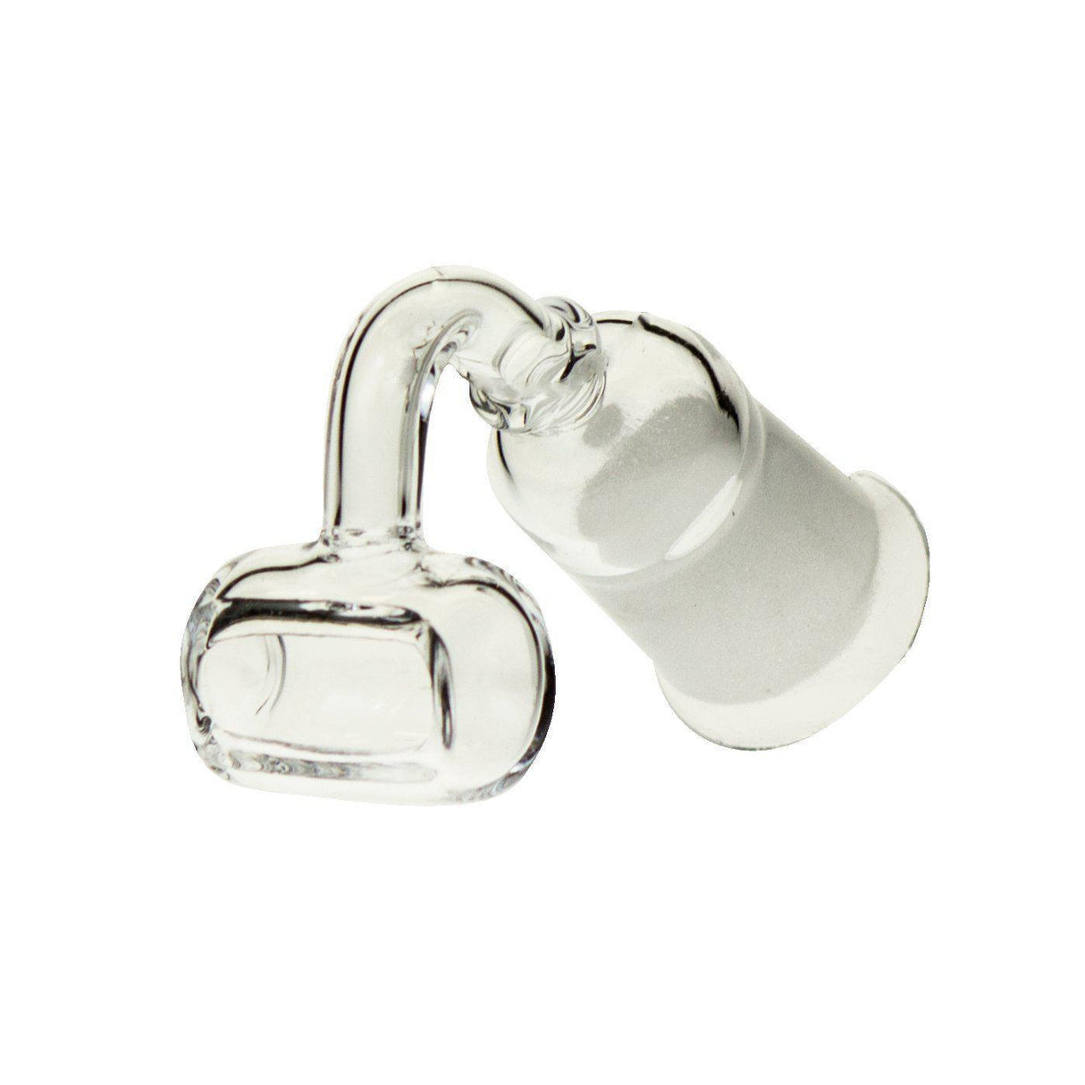 Clear Quartz Bulldozer Scoop Banger for Dab Rigs, 14mm Female Joint, 90 Degree Angle