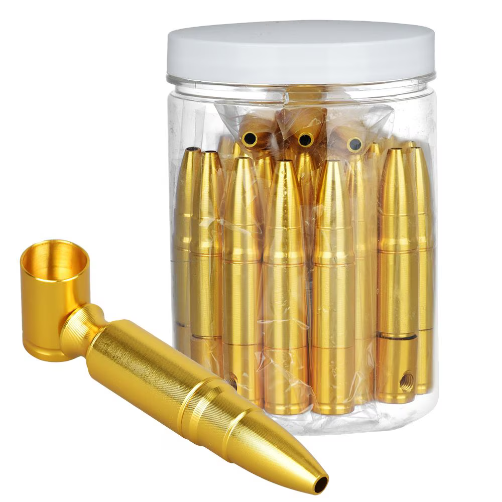 Bullet Aluminum Hand Pipe | 3" | Assorted Colors | 30ct Jar