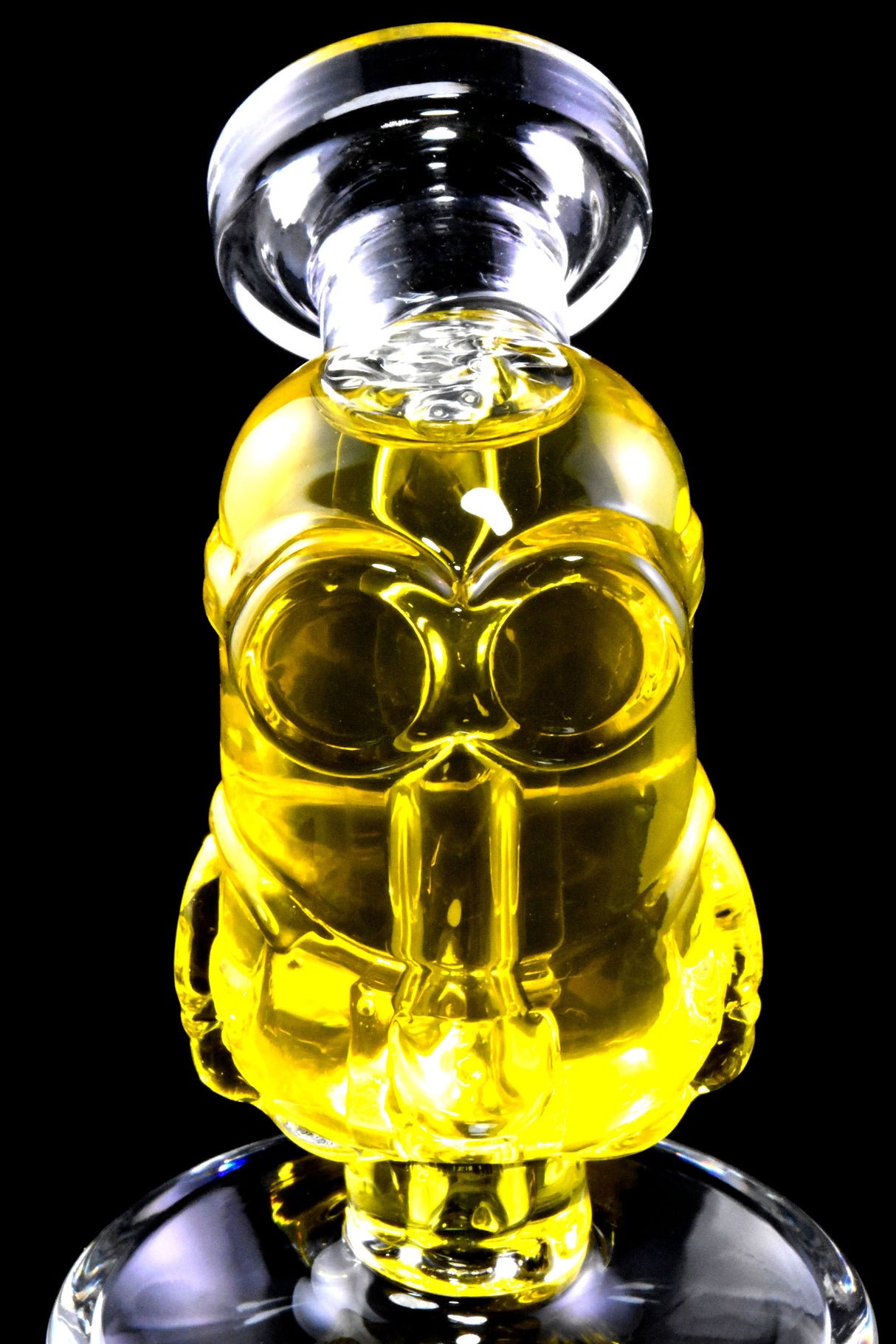 Stemless GoG Fluid-Filled Mini Bong “Sidekick” – Showerhead Perc – 6½″
