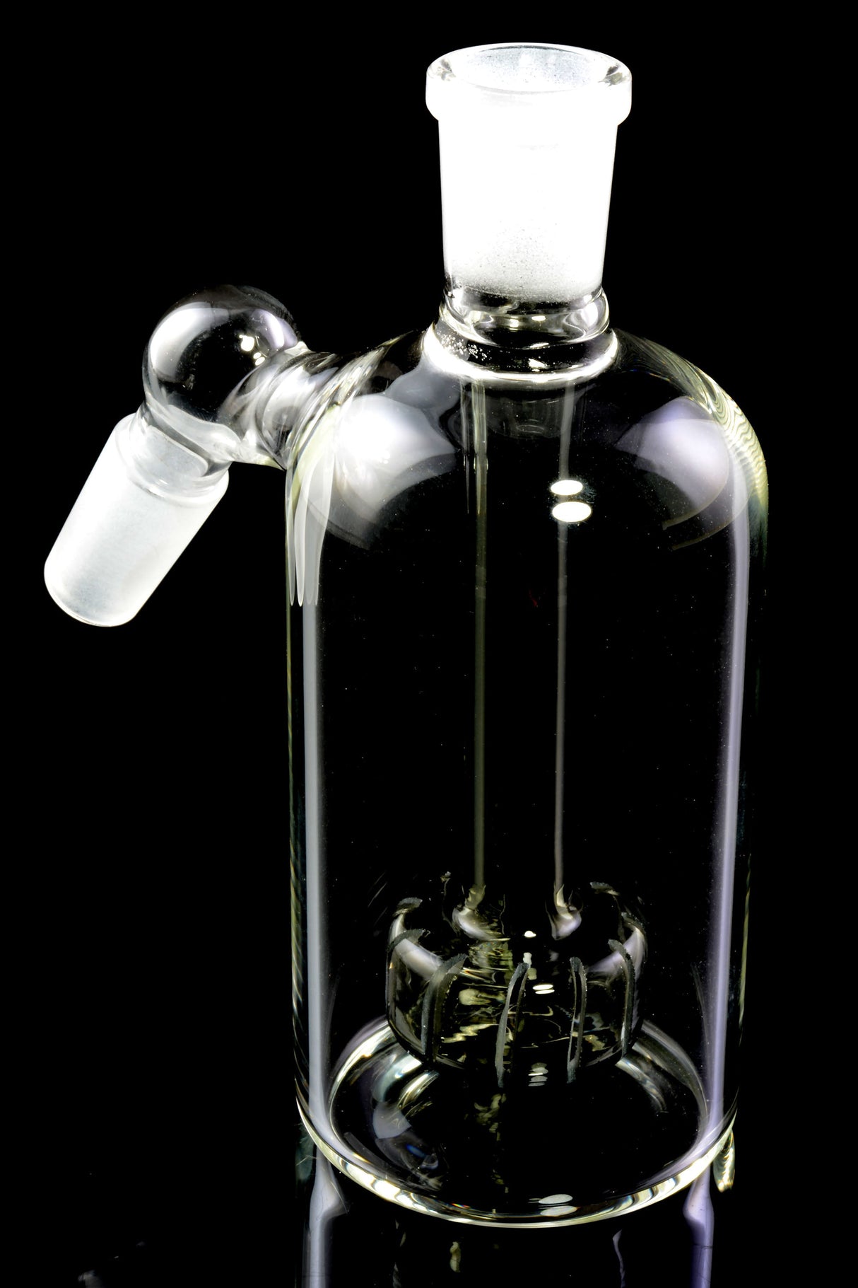 14.5mm Male to Female 45 Degree Glass Ash Catcher with Showerhead Perc