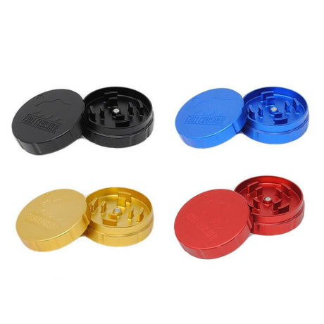 Cali Crusher 2.0 - 2 Piece Grinders in Black, Blue, Gold, Red - Aluminum, Open View