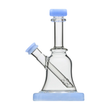 Calibear Bell Rig in Milk Blue - Compact Beaker Dab Rig with Borosilicate Glass, Front View