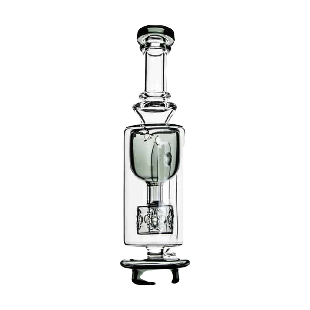 Calibear Carta Attachment Klein for E-Rigs, 7.5" Borosilicate Glass with Percolator, Front View