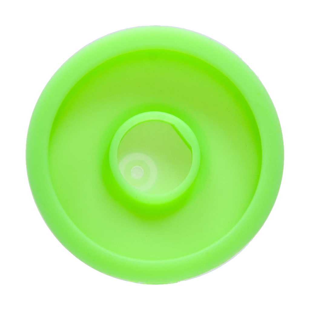 Calibear LED Silicone Base for Dab Rigs, top view on white background, durable and easy to clean