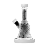 Calibear Premium Sandblasted Bell Rig, compact 6" height, 14mm joint, front view on white background
