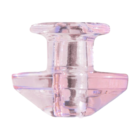 Calibear Puffco Peak Carb Cap in Pink - Bubble Design for Concentrates, Front View