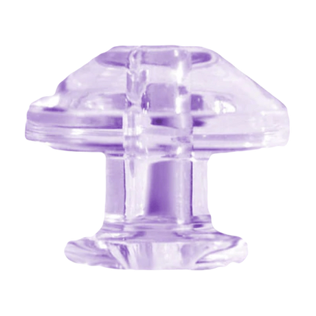 Calibear Puffco Peak Carb Cap in Purple, Bubble Design for Concentrates - Front View