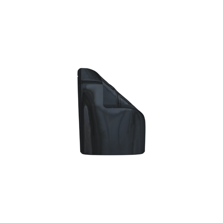 Cannaline Smell Proof Mylar Bags | Black Glossy Solid | 50pc Set