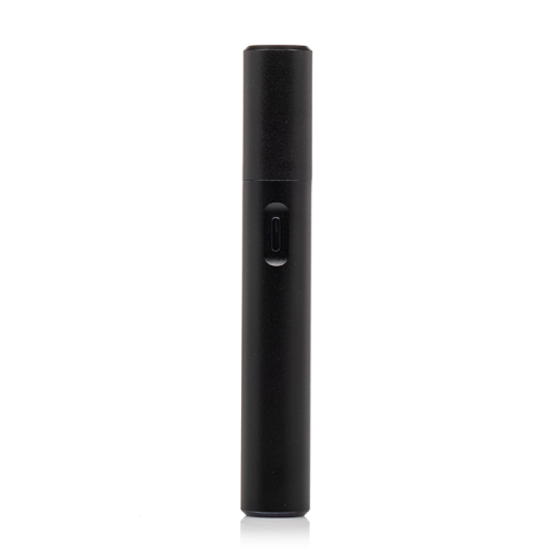 Cartisan Pillar Vaporizer in Black - Front View, Sleek Portable E-Rig for Concentrates