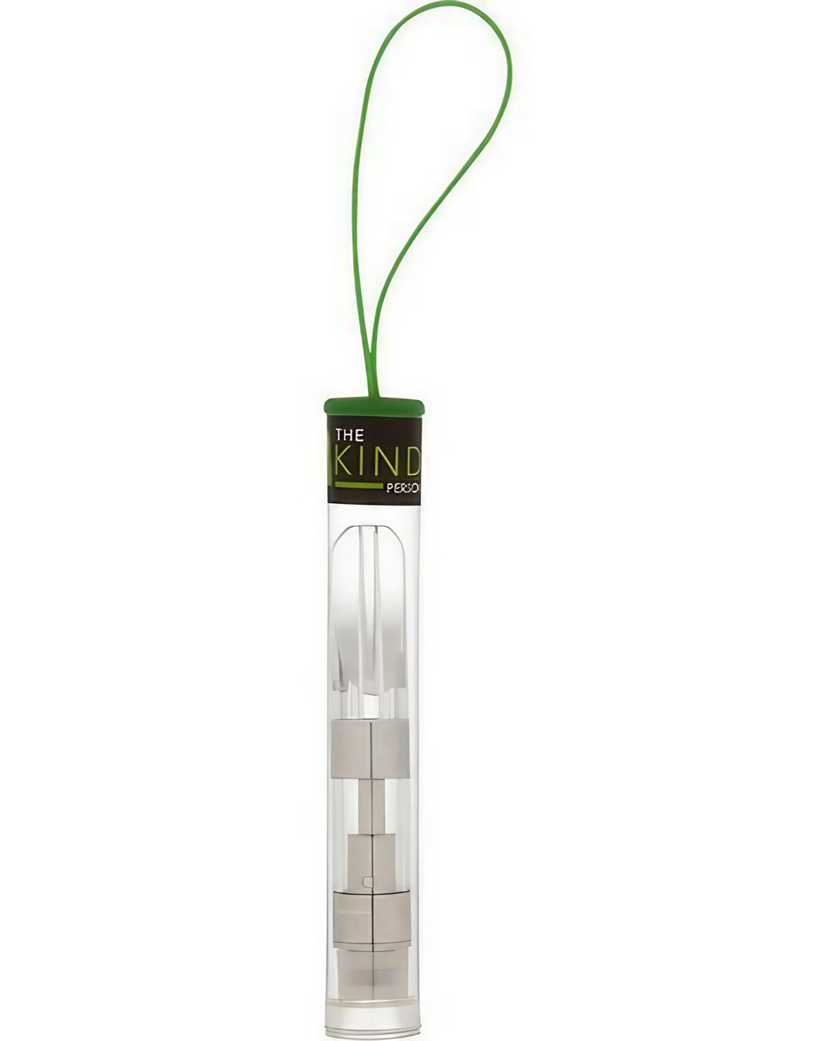 Jupiter CCELL 510 Ceramic Tank - Clear Borosilicate Glass with Green Loop - Front View
