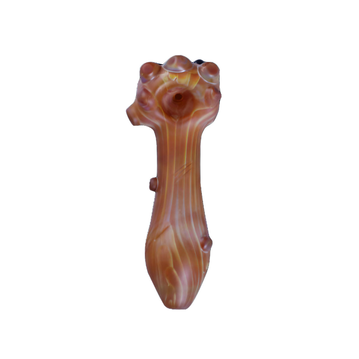 Chameleon Glass Baby Groot Hand Pipe, 5" Heavy Wall Thick Glass, Front View