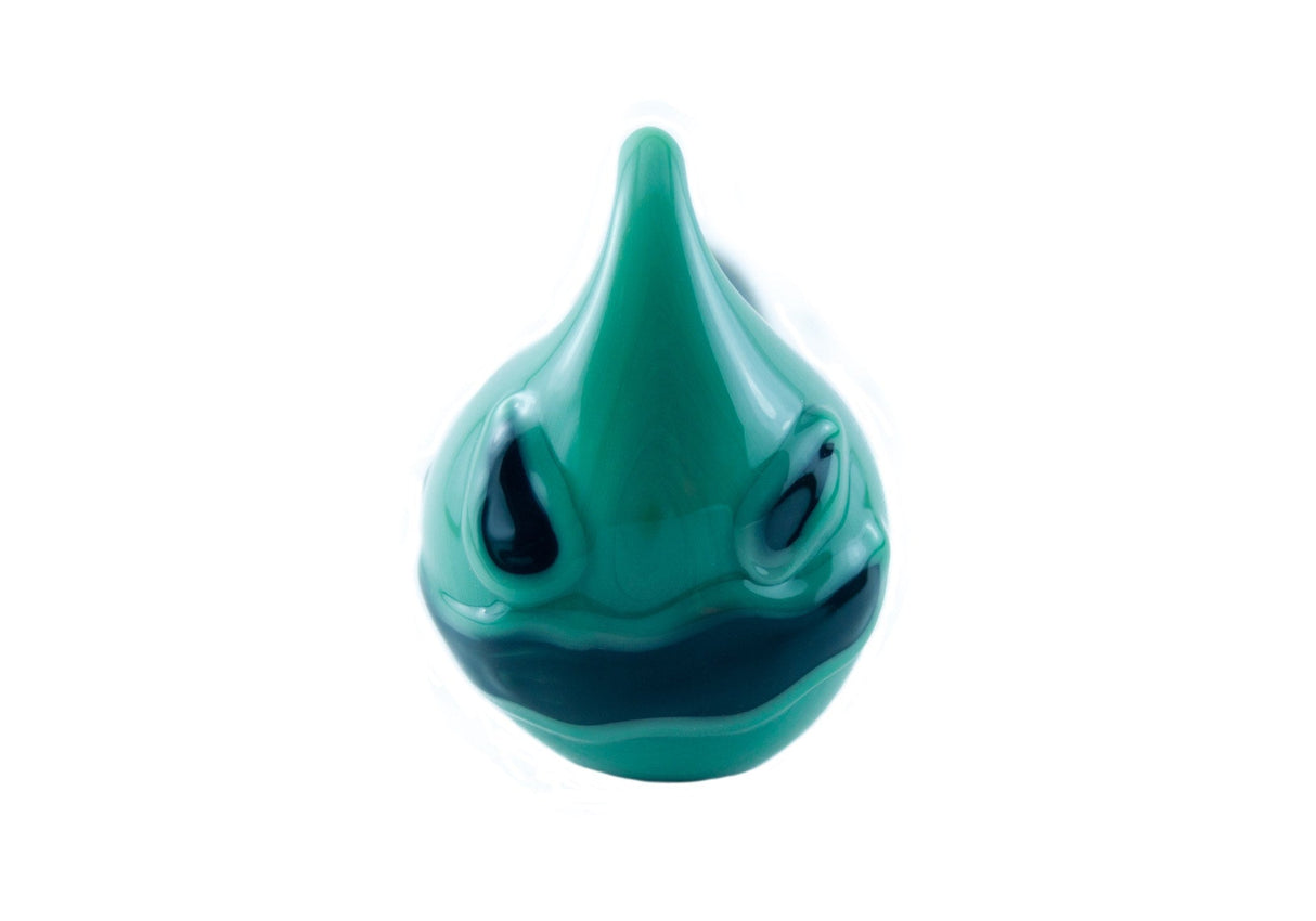 Chameleon Glass Boogeyman Hand Pipe, 5" Borosilicate, Top View on White Background