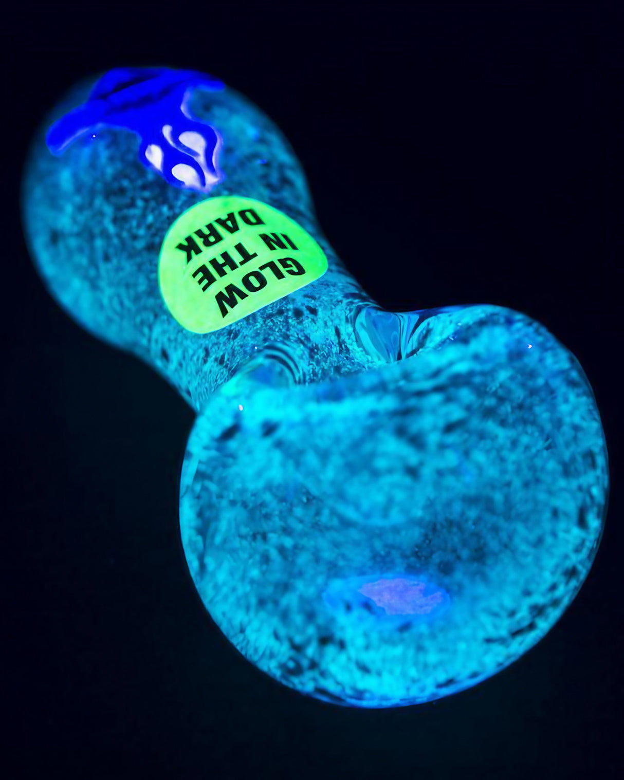 Chameleon Glass Firefly Glow in the Dark Spoon Pipe with Borosilicate Glass, Small Size