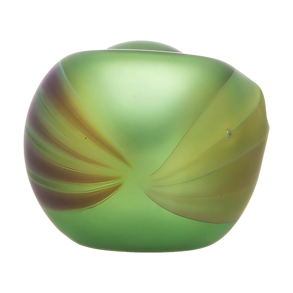 Chameleon Glass Northern Lights Spoon Pipe - Heavy Wall Glass with Swirl Design