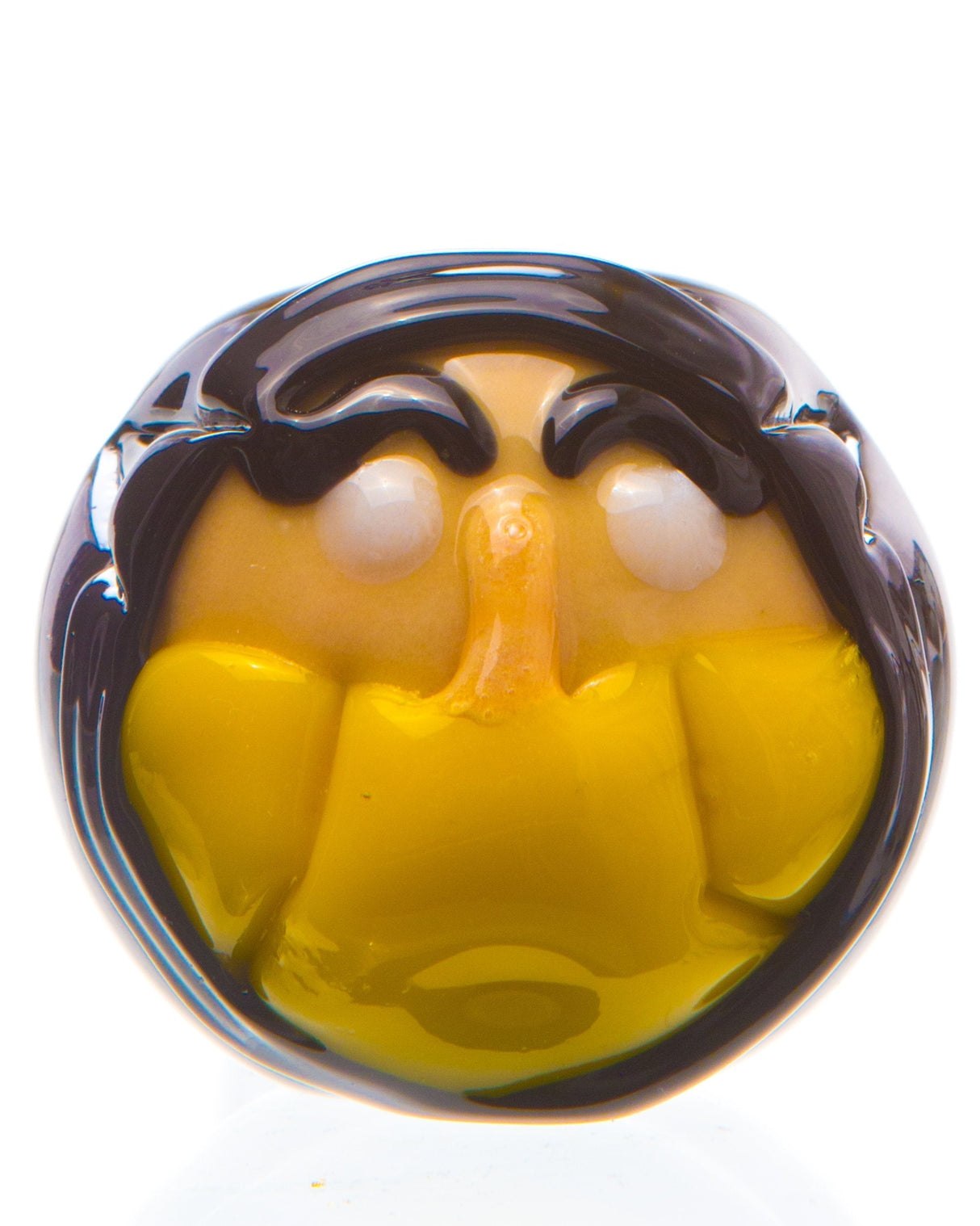 Chameleon Glass Scorpion Pipe in Borosilicate, Front View with Detailed Scorpion Design