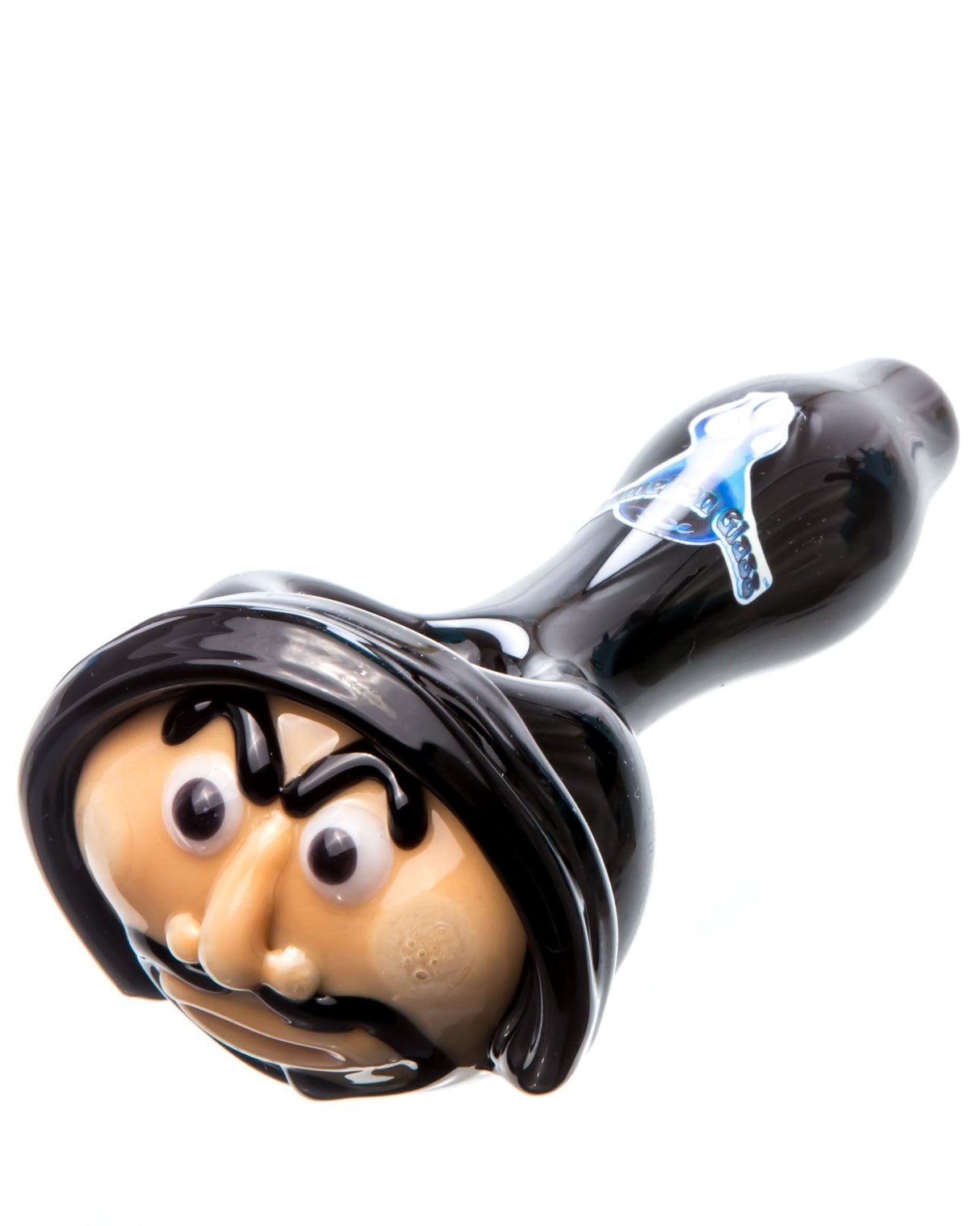 Chameleon Glass Wizard Hand Pipe in Borosilicate Glass - Front View