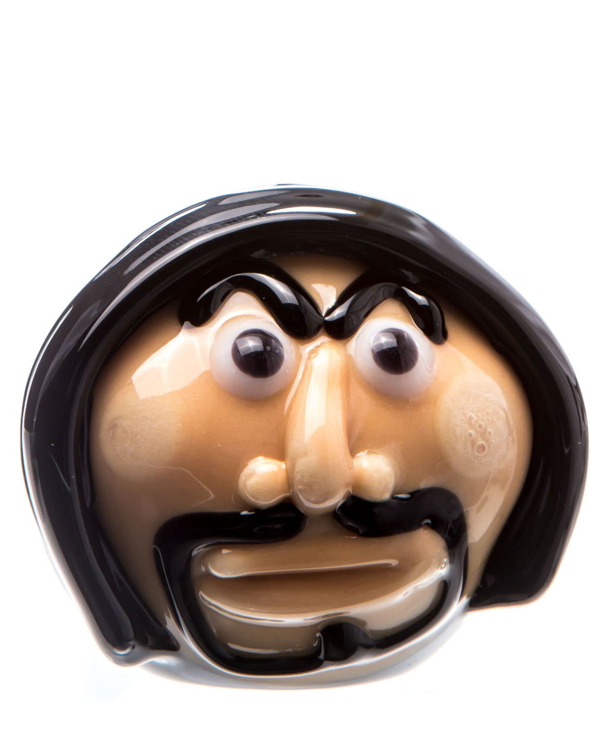 Chameleon Glass Wizard Hand Pipe in Borosilicate Glass, Front View | DankGeek