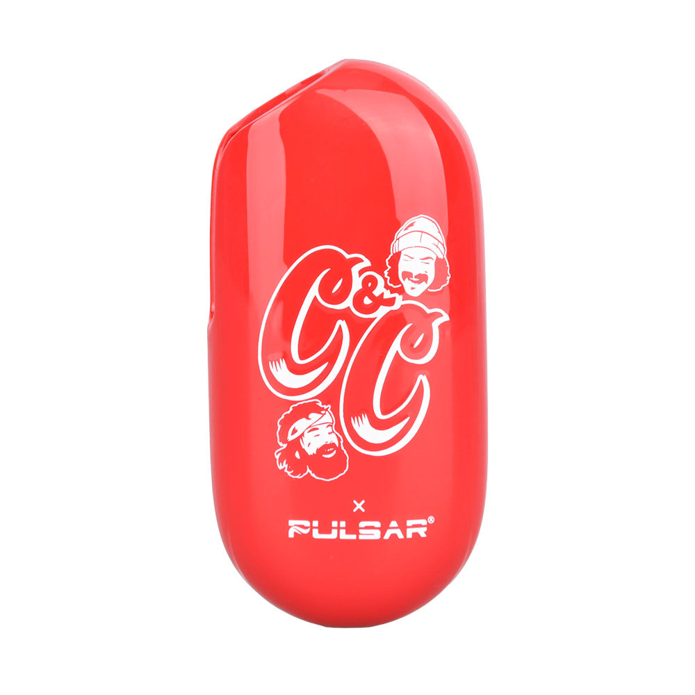 Pulsar Cheech & Chong Obi Vape Battery, 650mAh, Sleek Red Finish, Front View