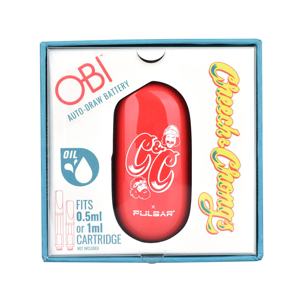Cheech & Chong x Pulsar Obi Vape Battery in Box, 650mAh, for Concentrates, Front View